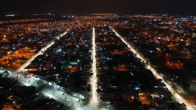 Encendieron más de cien luces led en el barrio San Juan Bautista