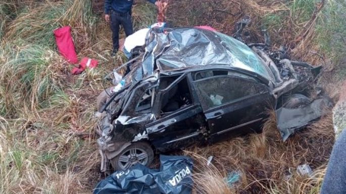 Tragedia en Altas Cumbres: desbarrancó un auto y hay al menos dos muertos