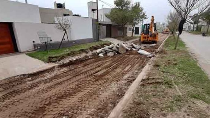 Vecinos cuestionan una obra que se está haciendo por segunda vez