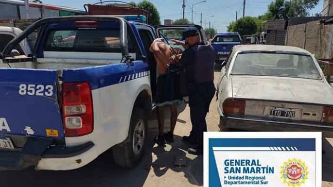 Golpeó y amenazó a su joven pareja