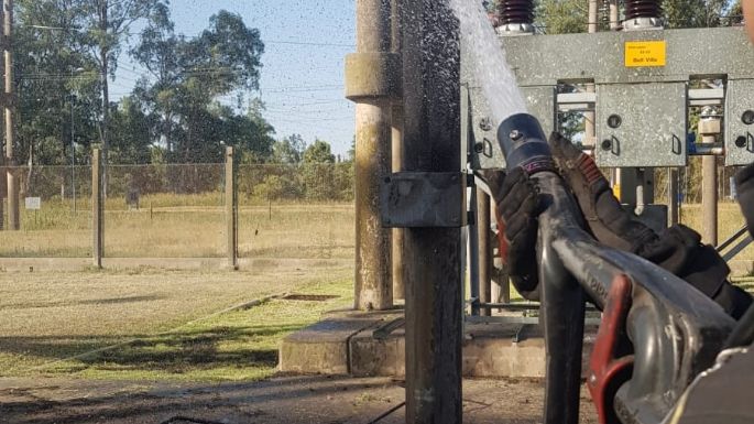 Principio de incendio en la central eléctrica del barrio Las Playas