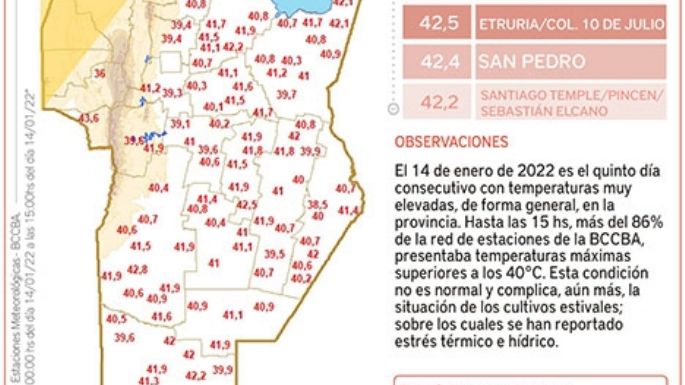 Un mapa recalentado