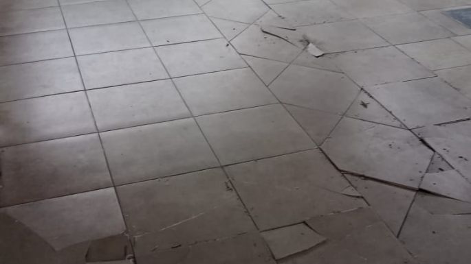 Afirman que el piso de la Terminal estalló por las altas temperaturas