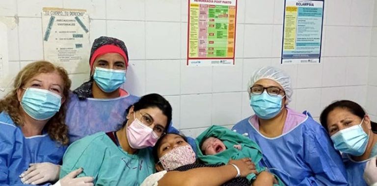 Teresita nació en la sala de maternidad del Hospital Zonal de Añatuya