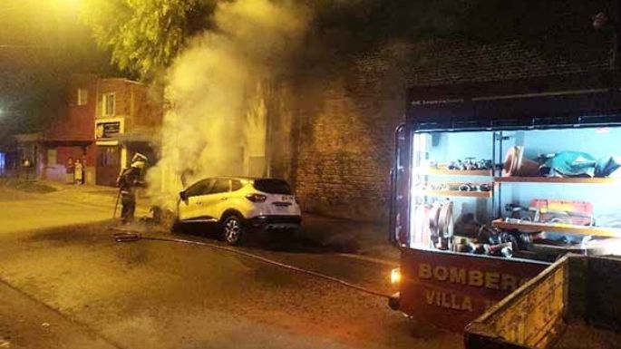 Un par de incendios y dos choques con heridos leves
