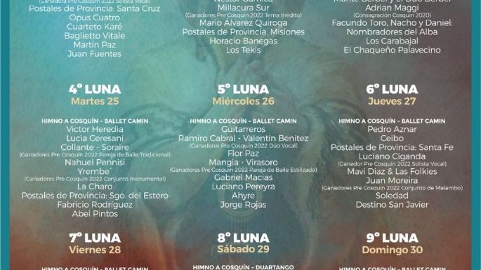 Empieza el Festival de Cosquín 2022