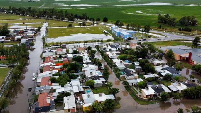 Cayeron 250 milímetros y se anegó parte del pueblo