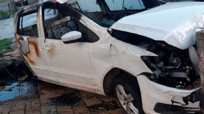 Robó un auto, mató a una persona de un disparo y chocó dos autos estacionados
