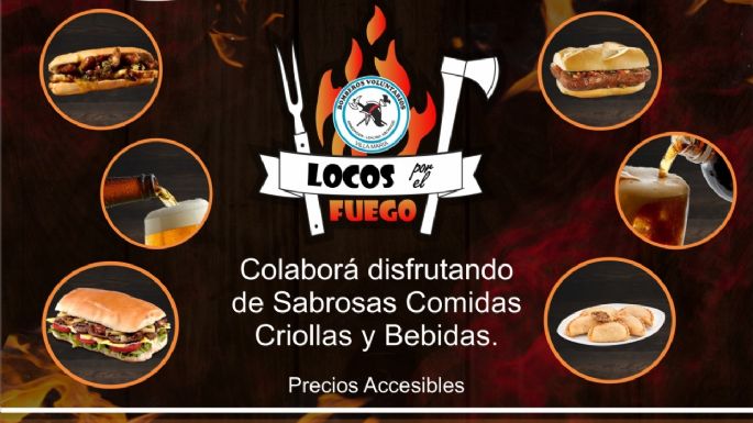 Los bomberos voluntarios ya palpitan su patio de comidas en el Circuito Peñero