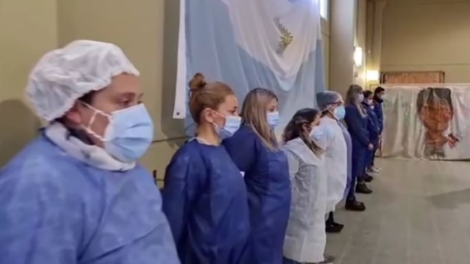 Un homenaje para los trabajadores de la salud