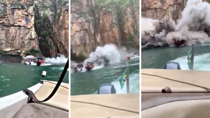 Cinco turistas muertos al derrumbarse una pared rocosa de un cañón sobre tres lanchas