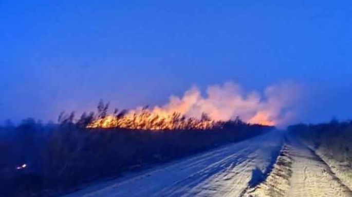 Se quemaron 25 hectáreas en el paraje Cuatro Esquinas