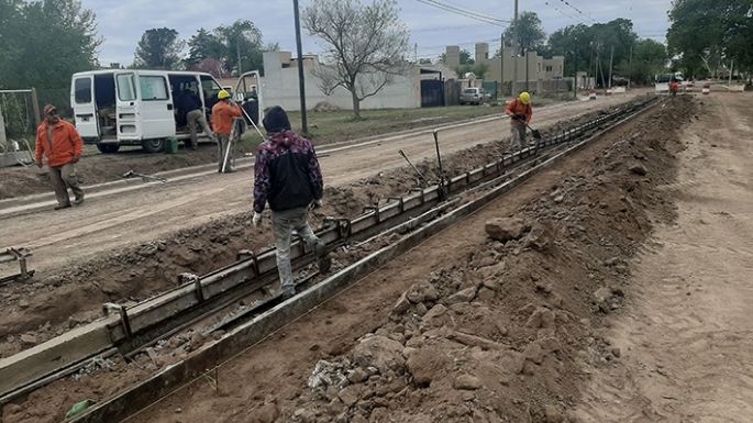 Trabajan en avenida Barberis