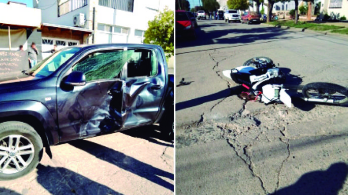 Trasladaron a Villa María a un motociclista en estado crítico