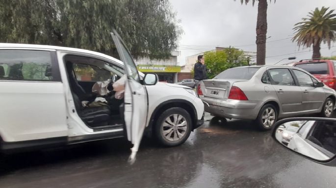 Choque en cadena en el bulevar España