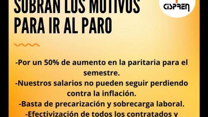 “Cuando las y los trabajadores hacemos paro, las empresas piden la escupidera”