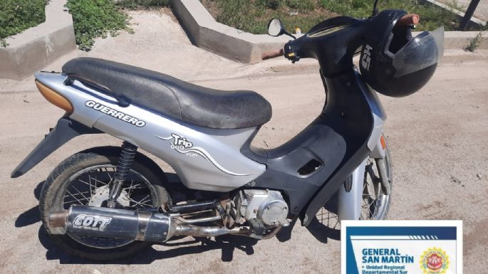Tras perder el control de su moto se fracturó el maxilar