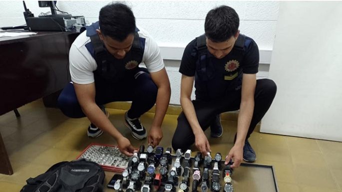 Recuperaron relojes y anillos
