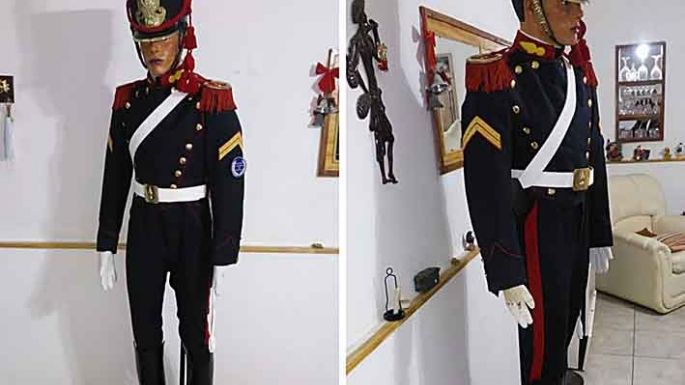 Exhibirán el traje de Granaderos Argentinos en la Medioteca