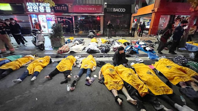 Casi 150 muertos por una estampida en fiesta de Halloween en Corea del Sur