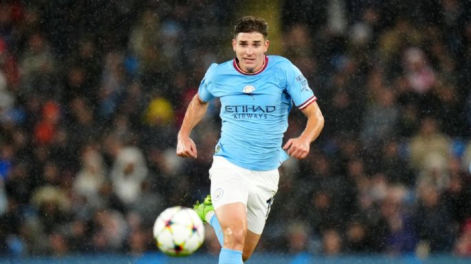El cordobés Julián Álvarez marcó su primer gol en Champions League