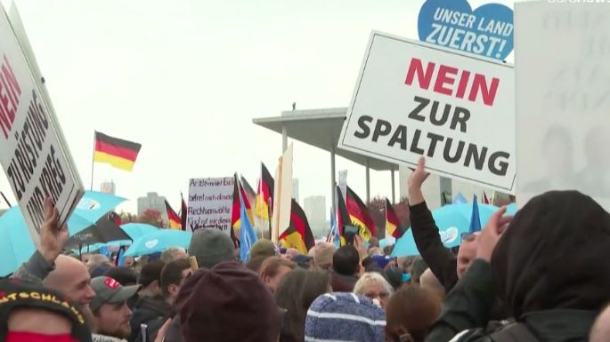 Extrema derecha protesta en Berlín contra inflación y política energética del Gobierno