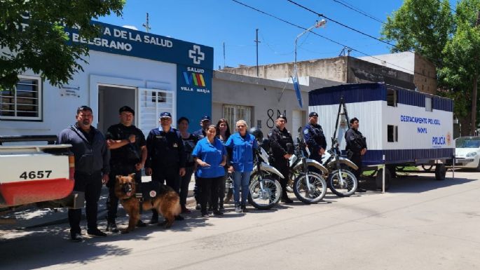 Desde hoy, el Destacamento policial móvil funciona en el barrio Belgrano