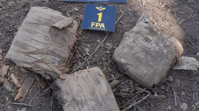 Encontraron seis kilos de marihuana enterrados