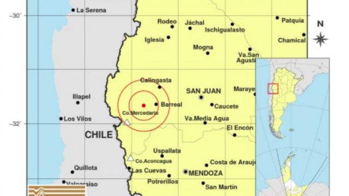 Un sismo con epicentro en San Juan se sintió en Villa María