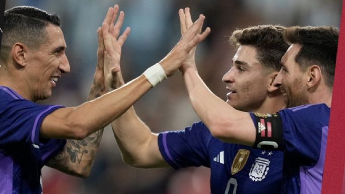 ¡Y llegó el tercero! Otro golazo de Di María ante Emiratos Arabes