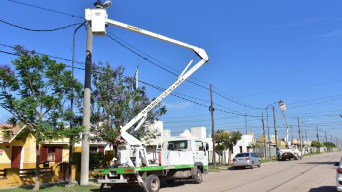 Una nueva iluminación para la avenida Perón