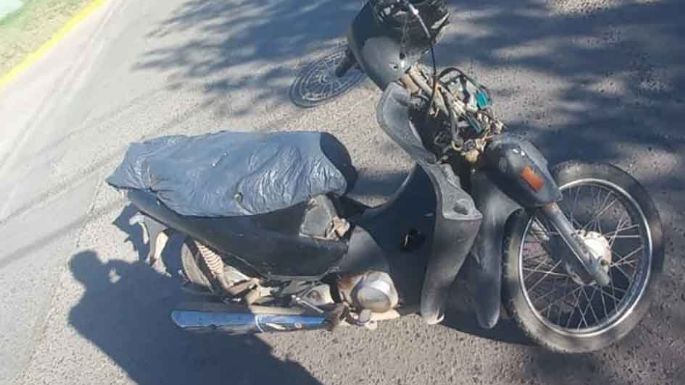 Un motociclista fracturado