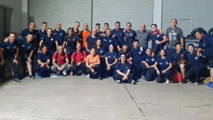 Bomberos de ambas villas participan en una competencia nacional