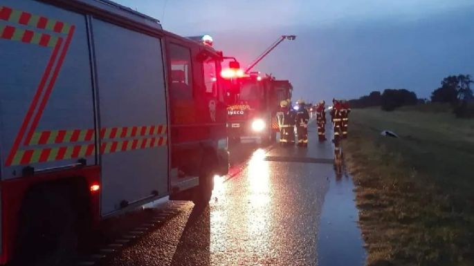 Un fallecido y cuatro heridos en un grave accidente en ruta 158, cerca de Arroyo Cabral