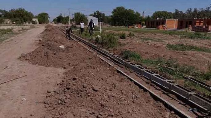 Obras en el nuevo loteo