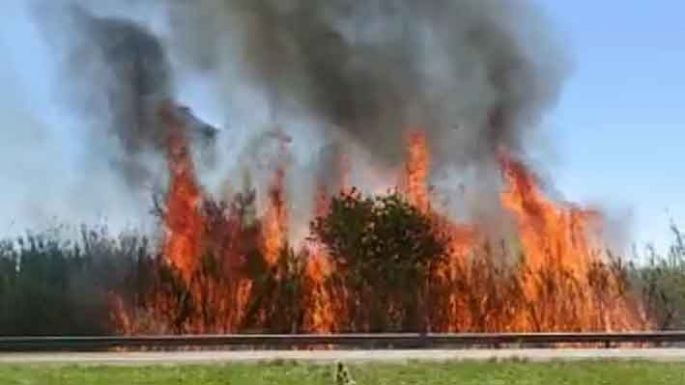Vecinos y bomberos contuvieron el fuego