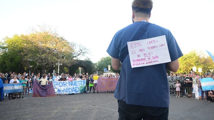 “La vocación no justifica la explotación”, dijeron en el acto