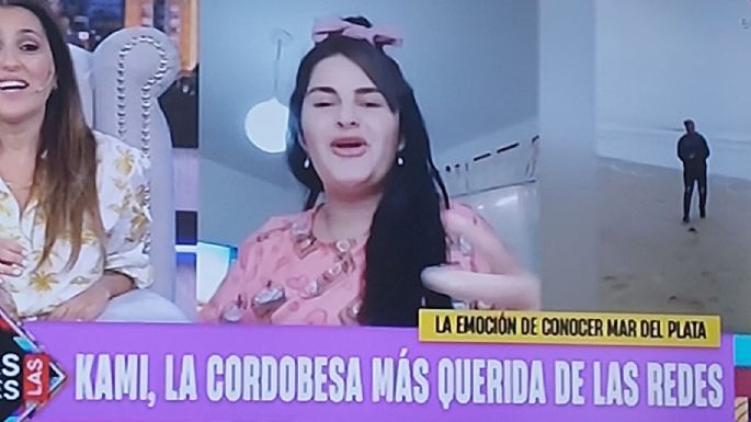 En la tele nacional califican a Kami como "la cordobesa más querida en redes"