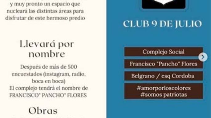El Complejo Social ya tiene nombre