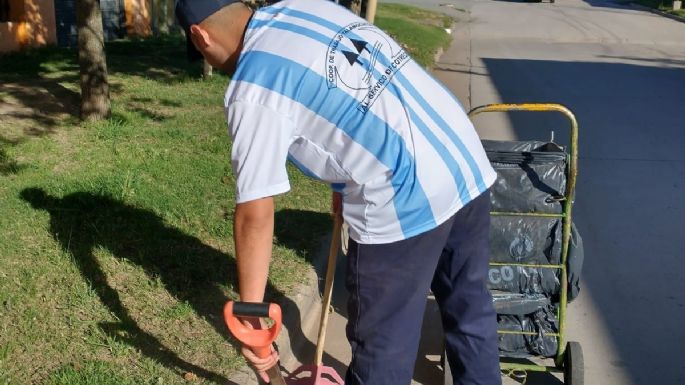 Realizan el barrido de calles con la camiseta de Argentina