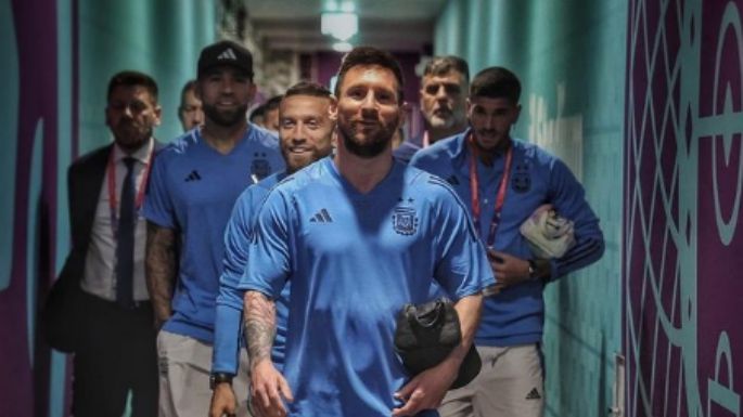La selección argentina ya está en el Estadio Lusail