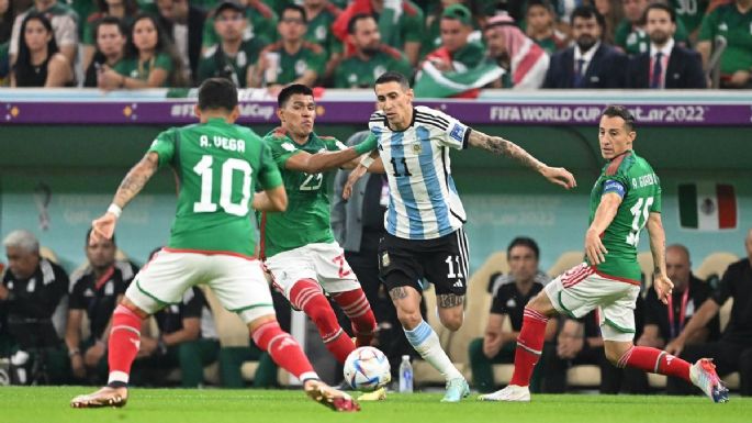 Argentina iguala ante México al final del primer tiempo