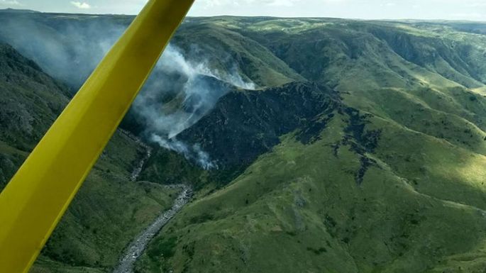 Incendios: asistieron a los damnificados