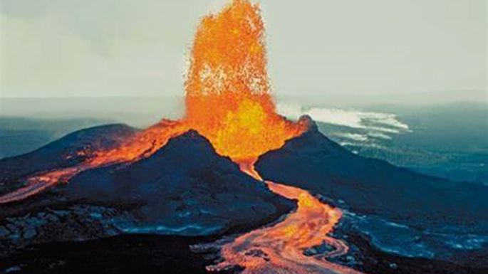 El Mauna Loa, en erupción