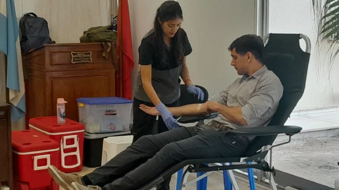 Se realizó una colecta voluntaria de sangre en Tribunales