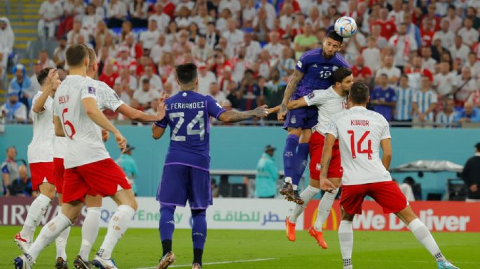 Argentina empata con Polonia al término del primer tiempo