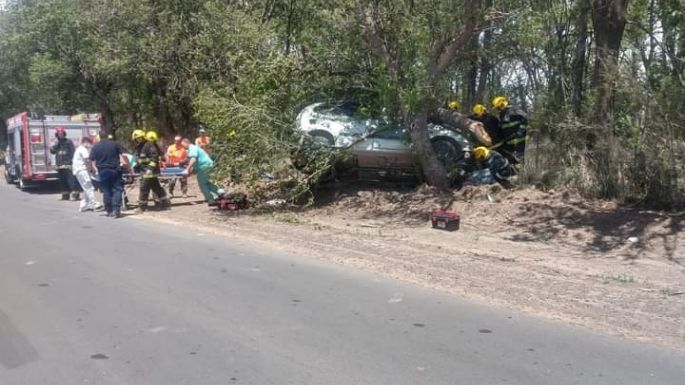 Corte de media calzada en ruta 9, cerca de Oncativo, por despiste de vehículo