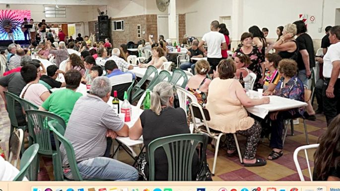 Éxito de  una peña solidaria