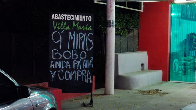 Un comercio de la ciudad, como Messi: "qué mirá bobo, vení a comprar"