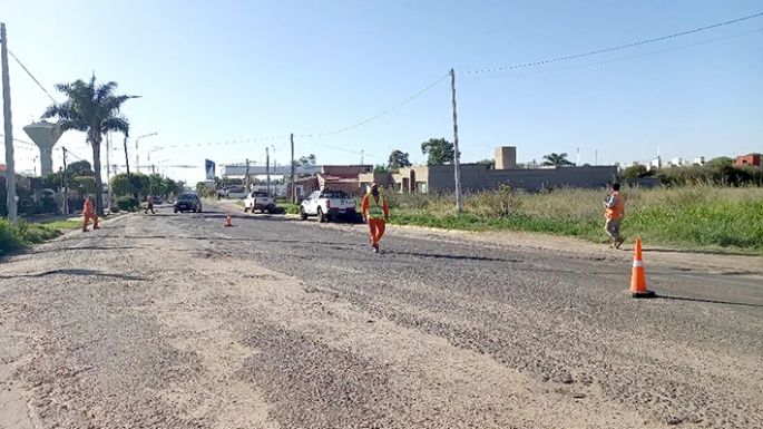 Vialidad trabaja en la ruta 9